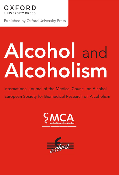 Couverture de la revue "Alcohol and Alcoholism", numéro 42 Supplément 1), 2007