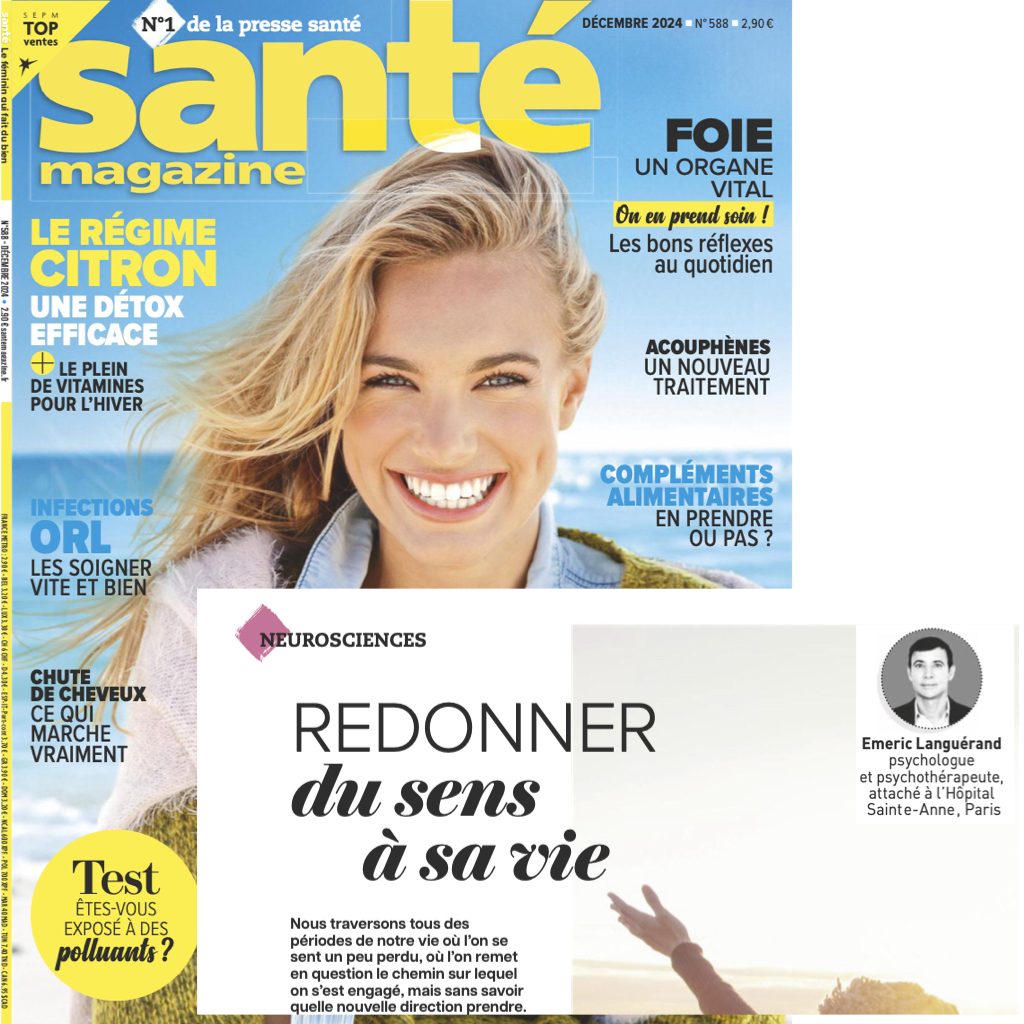 Couverture dde Santé Magazine, numéro 588, décembre 2024.